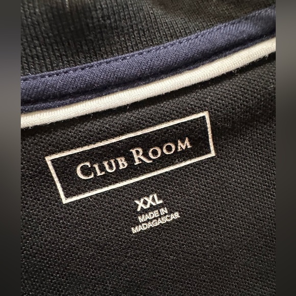 Club Room s/s polo shirt XXL Black 58% Cotton/ 39% Polyester/ 3% spandex - Picture 4 of 15